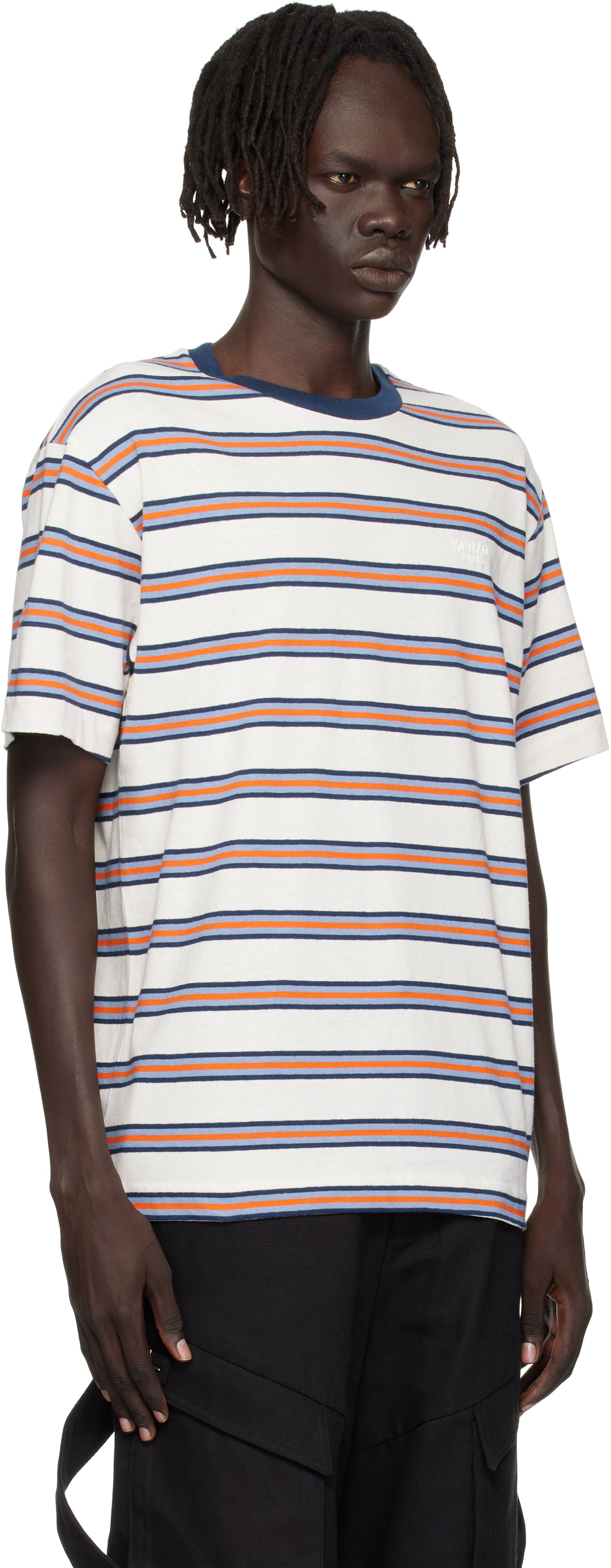 Тениска KENZO Kenzo Paris 'KENZO Coast Lines' Striped T-Shirt Многоцветен | FF65TS2504SM, 1
