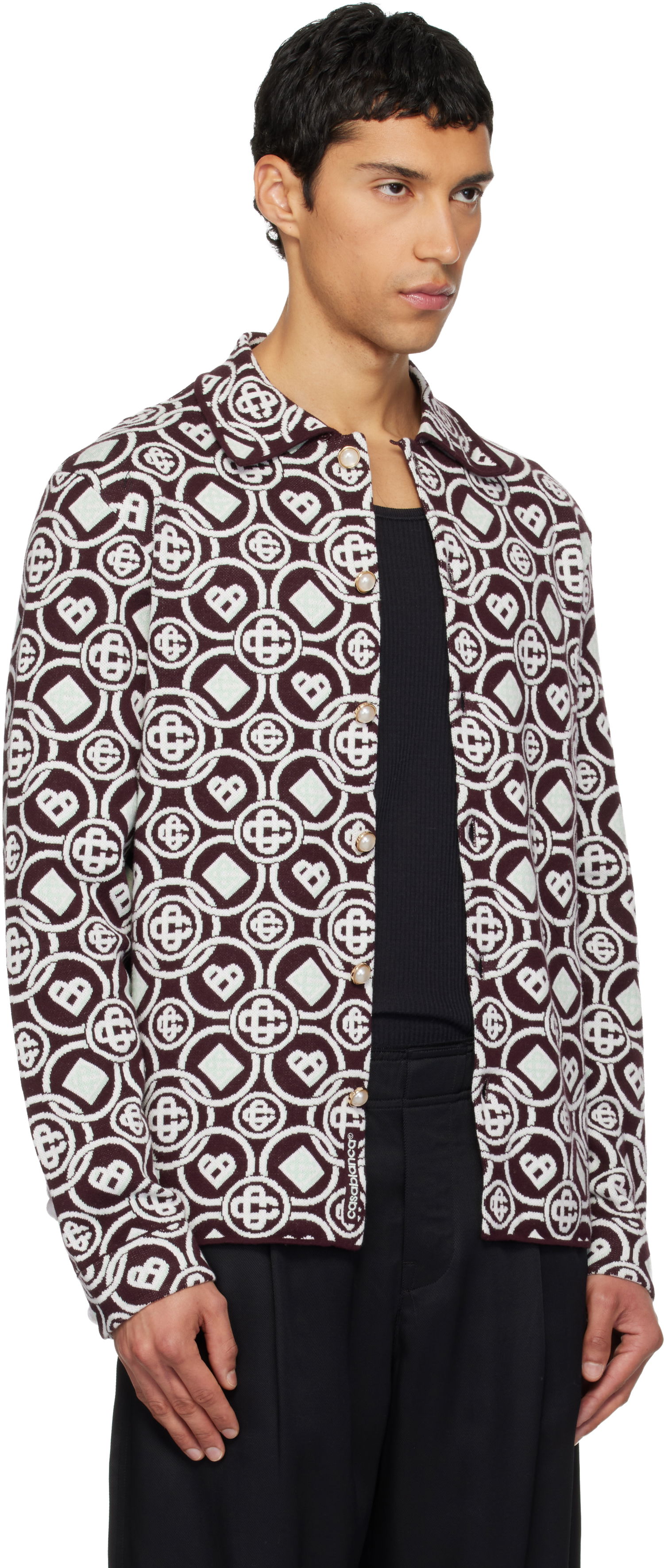 Риза Casablanca Monogram Shirt Многоцветен | M-AW25-KW-1093-01, 1