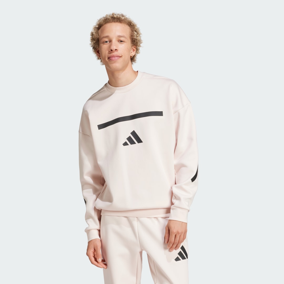 Суитчър adidas Performance adidas Z.N.E. Sweatshirt Розово | JF2452, 0