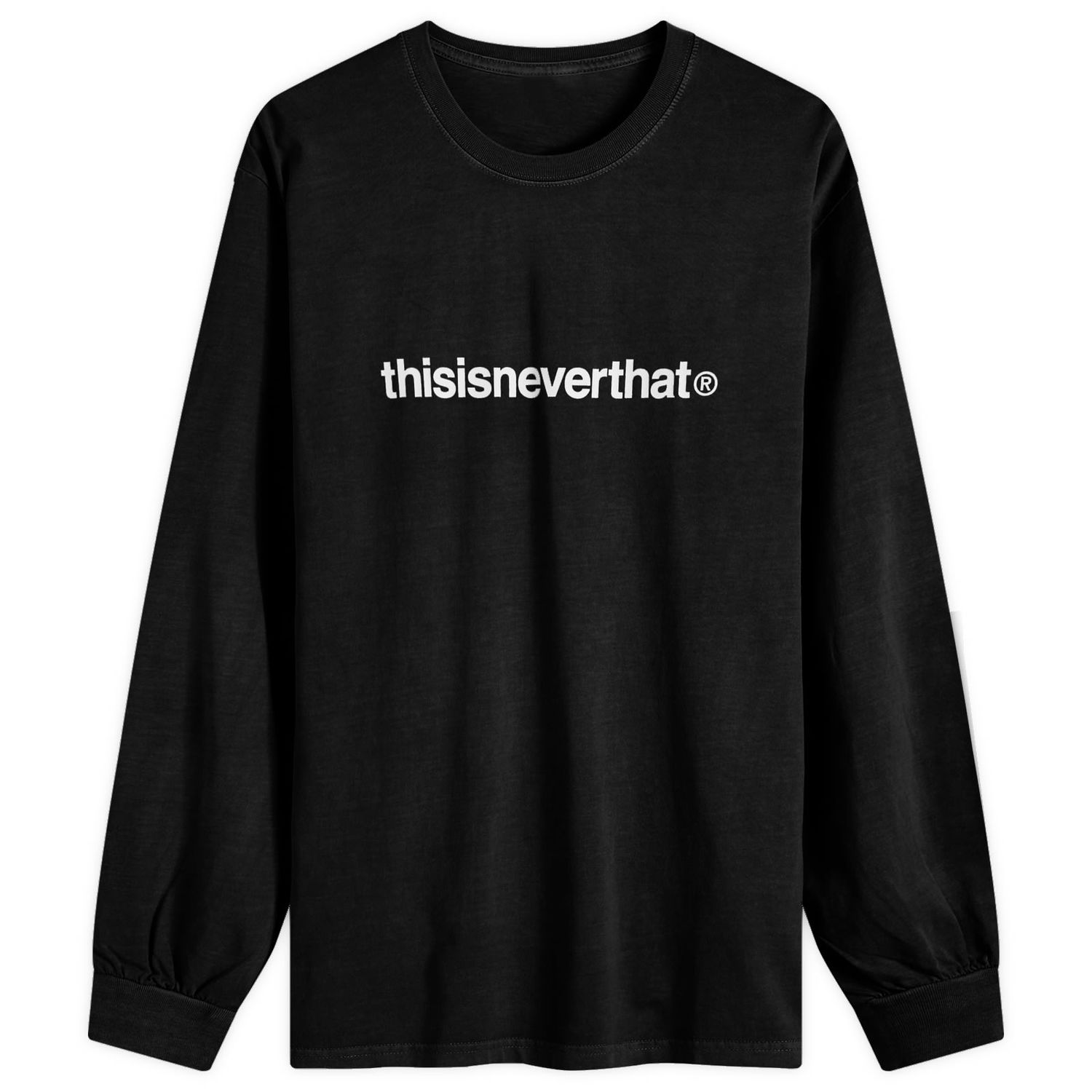 Тениска thisisneverthat T-Logo Long Sleeve T-Shirt Черно | TN243TTSLT02-BLK, 0