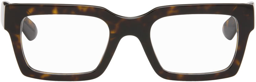Слънчеви очила RETROSUPERFUTURE Square Tortoiseshell Thick-Rimmed Optical Glasses Кафяво | AV9