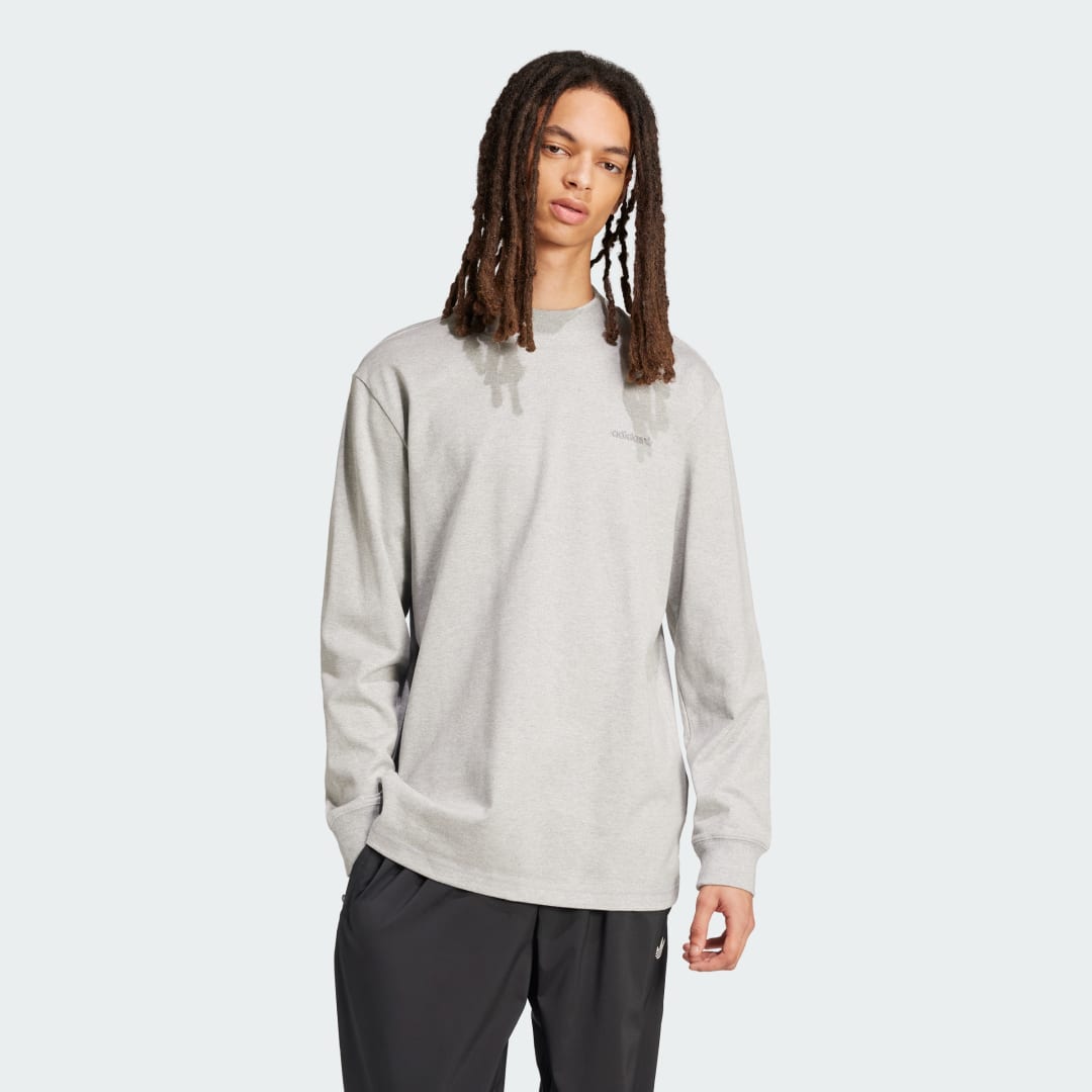 Тениска adidas Performance Long Sleeve Mock Neck Сиво | IX9639, 0
