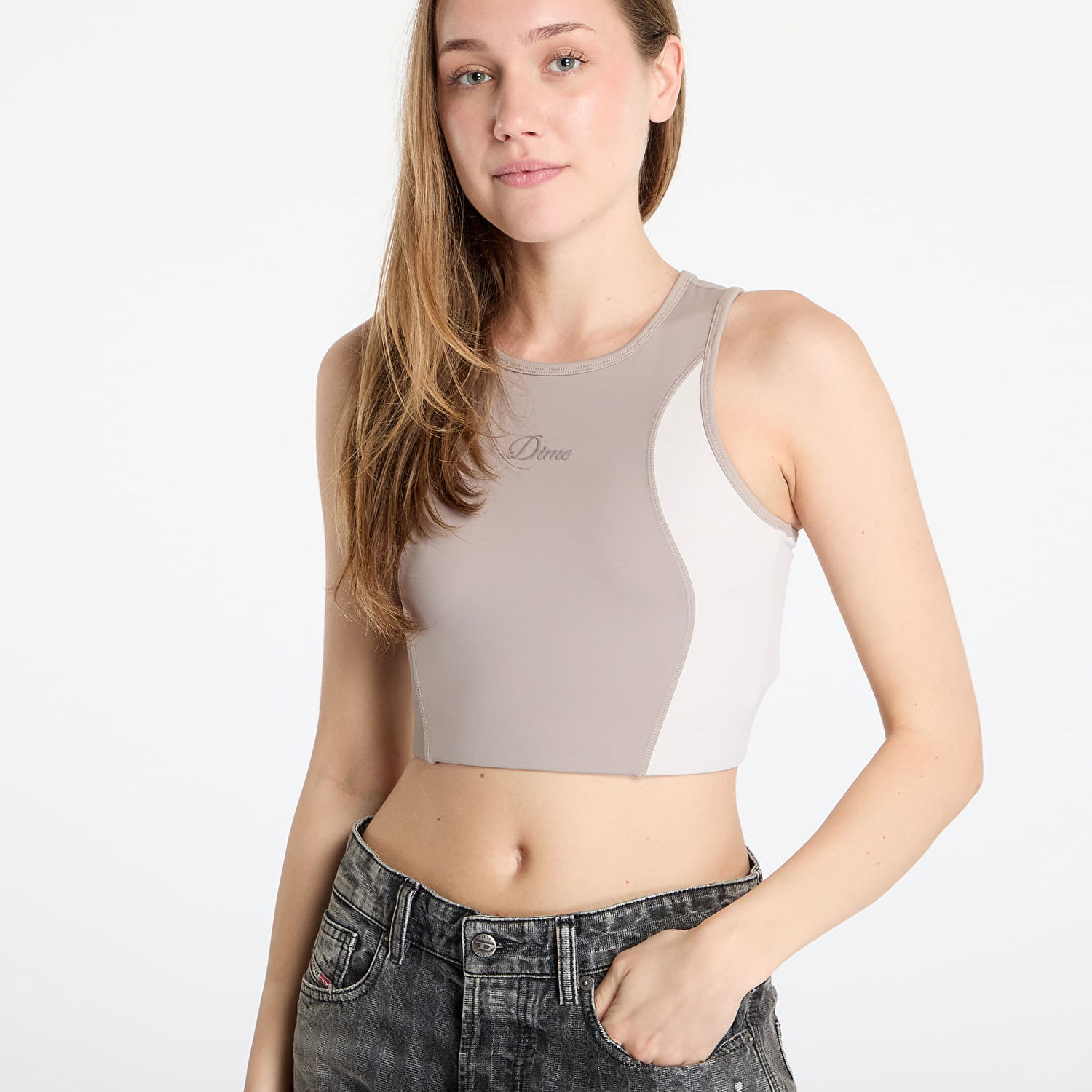 Сутиен Dime Sports Bra Taupe Сиво | DIME2SP258TAU, 1