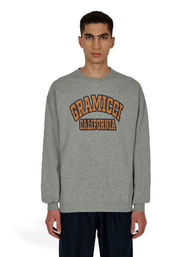 Суитчър GRAMICCI Logo Crewneck Sweatshirt Сиво | GUJK-21F081 HEATHERGREY