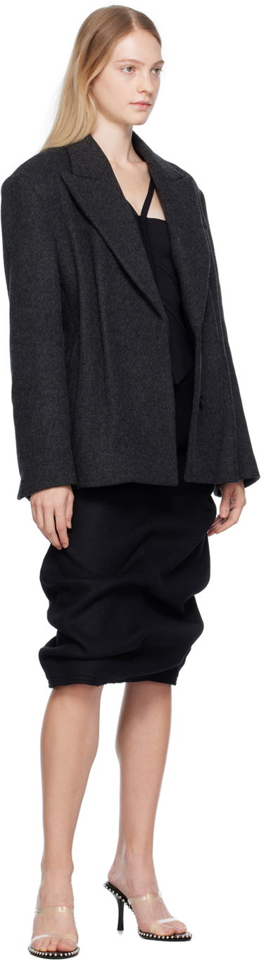 Пола We11done We11done Tucked Midi Skirt Черно | WD-SK3-23-211-W-BK, 3