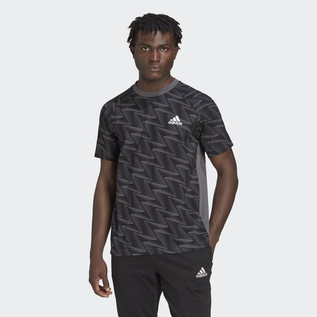 Тениска adidas Originals Designed For Gameday Travel Tee Черно | HN9864, 0