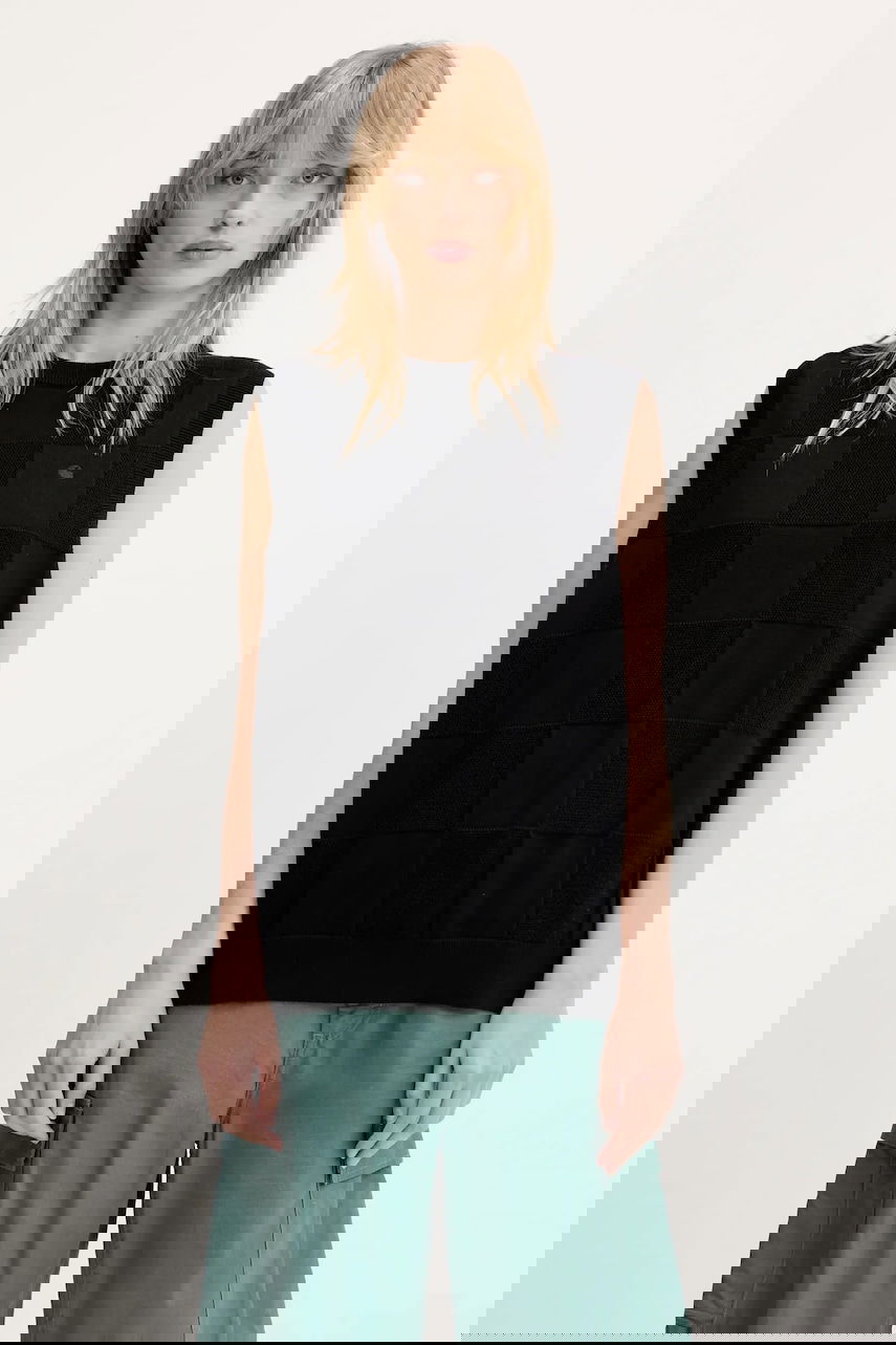 Пуловер Carhartt WIP Cotton Checker Vest Sweater Черно | I034544.89XX, 0