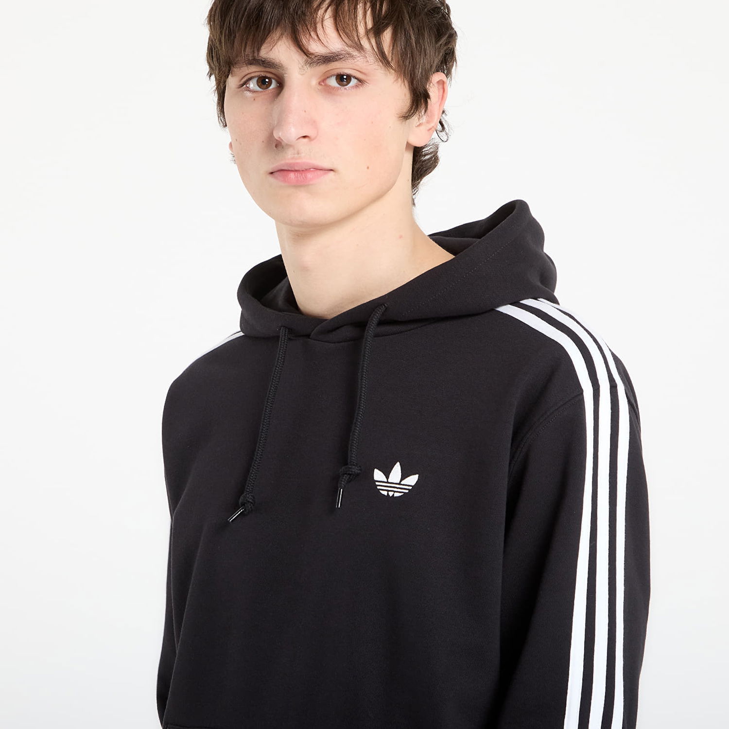 Суитчър adidas Originals 3 Stripes Hoodie Черно | KE3557, 1