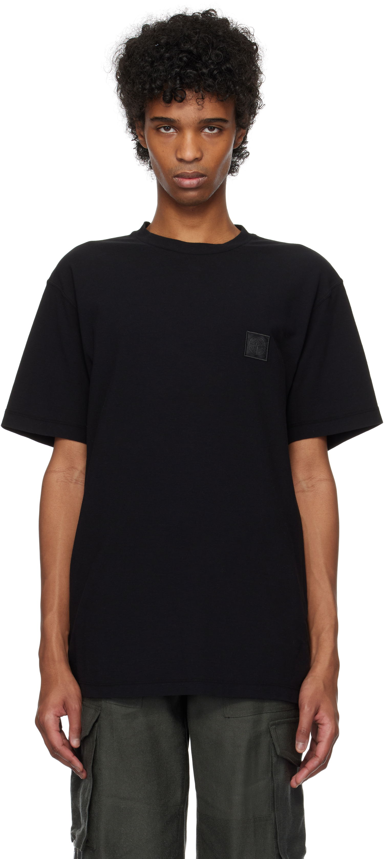 Тениска Stone Island Stone Island Garment Dyed Tee Черно | K1S15 2100008 S0F11, 0