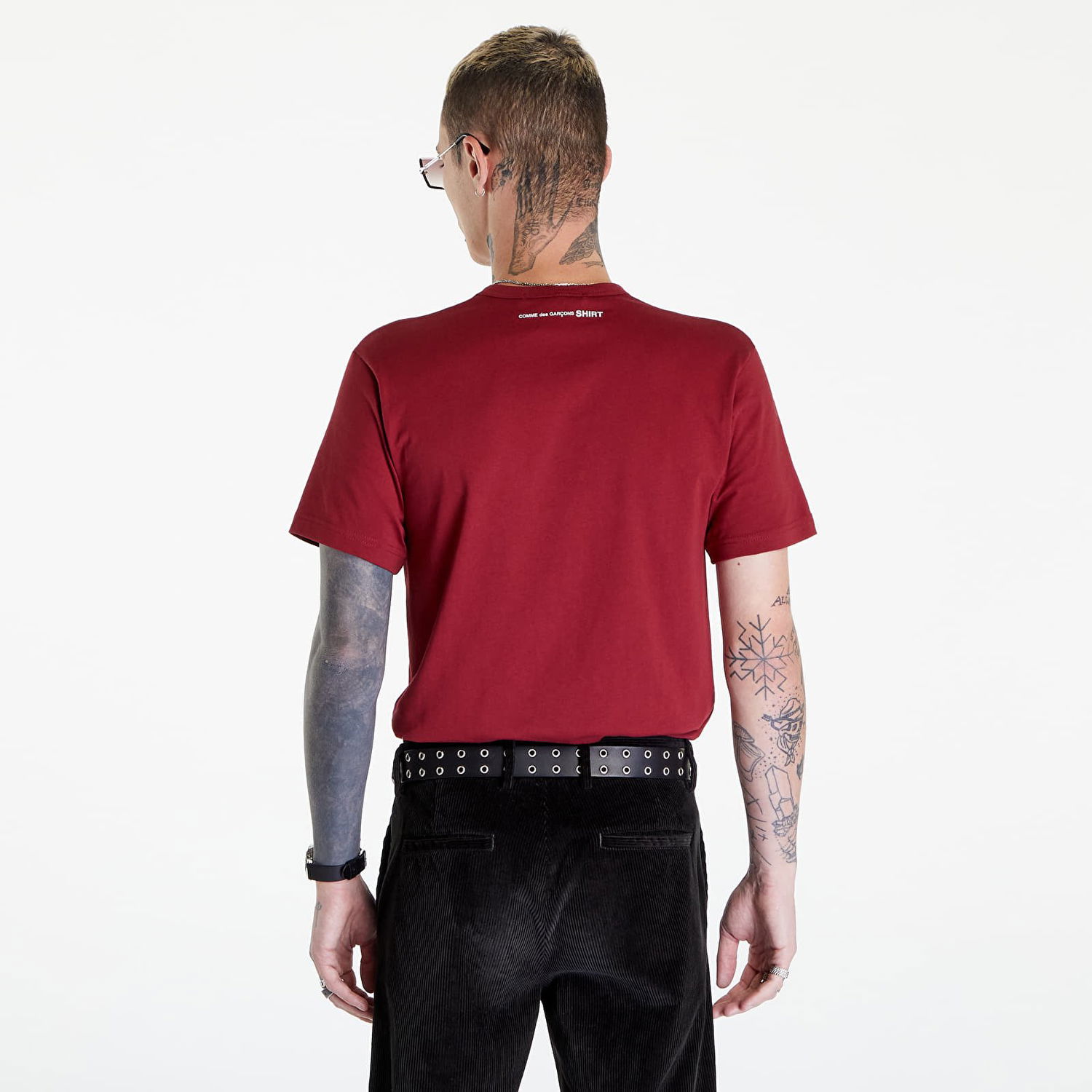 Тениска Comme des Garçons SHIRT Knit T-Shirt Бургунди | FJ-T016, 0