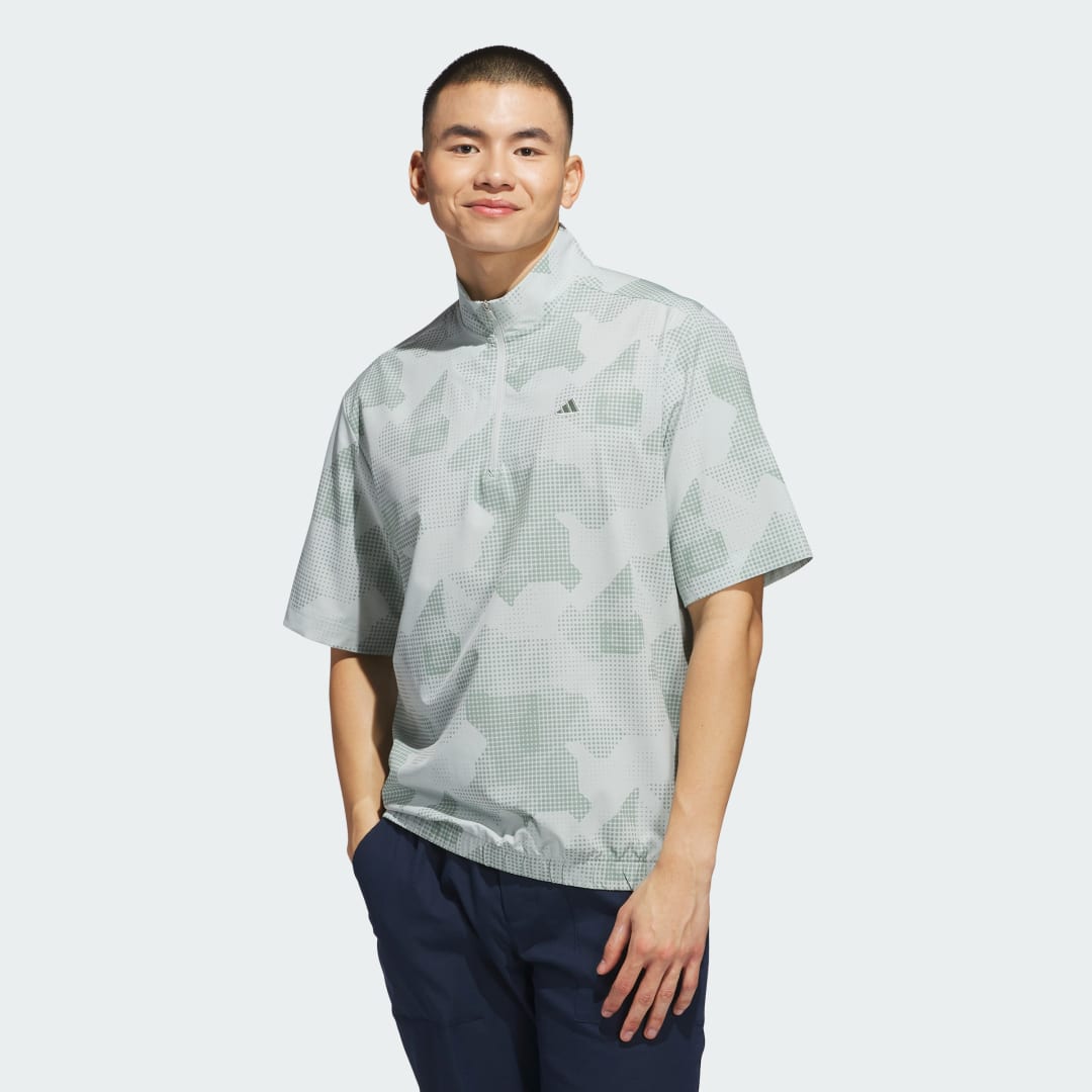 Риза adidas Performance Go-To DWR Short Sleeve Half-Zip Pullover Зелено | JF9027, 0