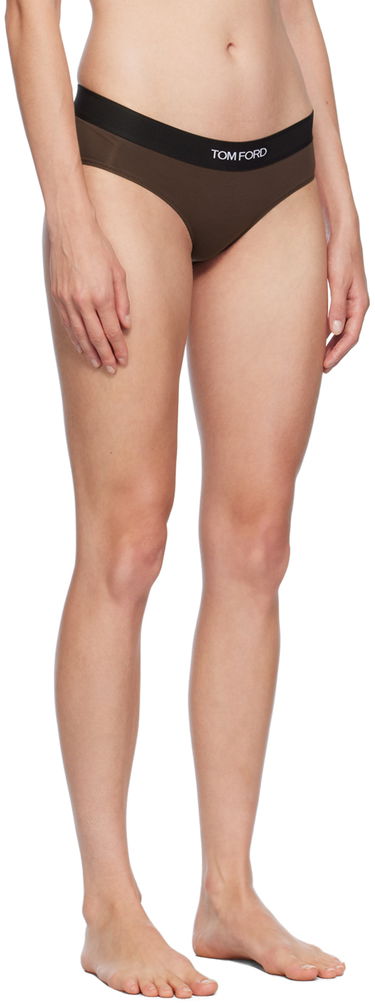гащички Tom Ford Tom Ford Modal Signature Boy Short Briefs Кафяво | KNJ004-JEX011, 1