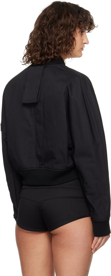 Яке бомбър Courrèges Courrèges Cropped Scuba Bomber Jacket Черно | 125CBL265PL0177, 2