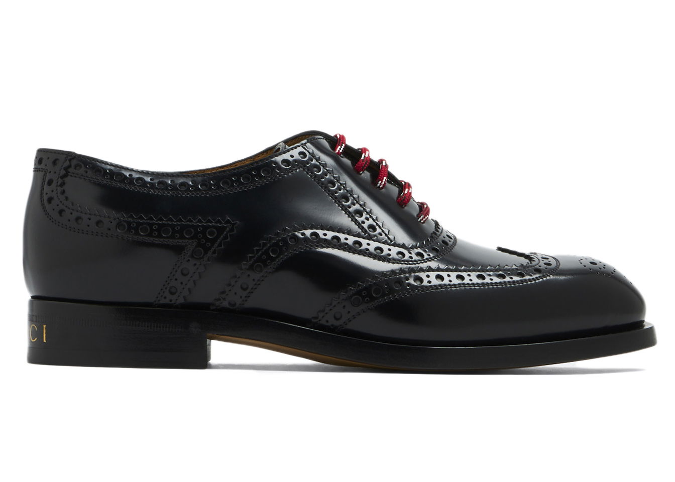 Кецове и обувки Gucci Lace Up Shoes Black Red Черно | 723694 DS800 1000, 0