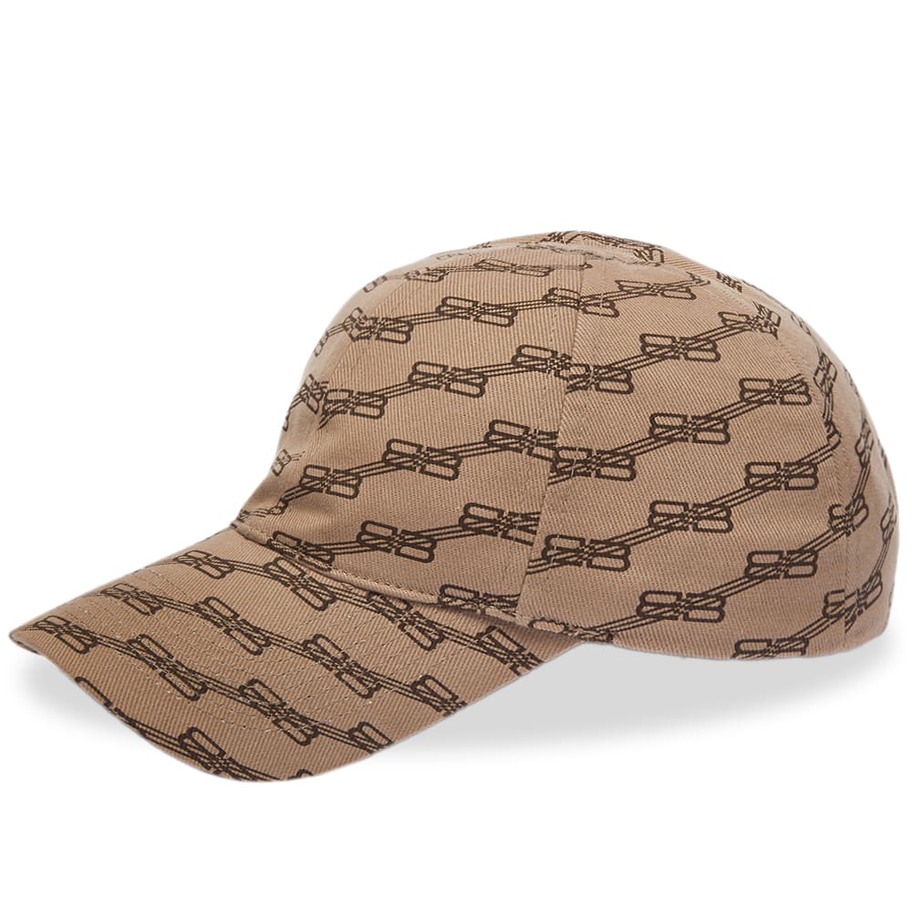 Шапка с козирка Balenciaga BB Monogram Logo Cap Бежово | 704104-410B2-9764, 0