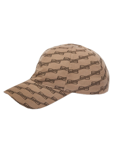 Шапка с козирка Balenciaga BB Monogram Logo Cap Бежово | 704104-410B2-9764