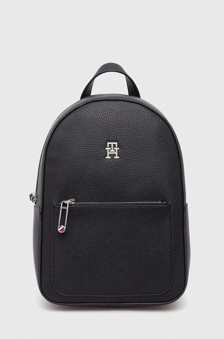 Раница Tommy Hilfiger Pebble Grain Monogram Backpack Черно | AW0AW14506.PPYX, 0