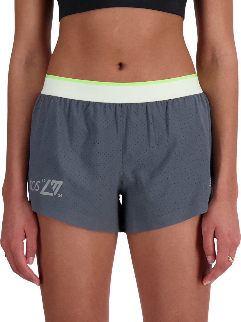 Къси панталони New Balance London Edition Race Day Split Short Сиво | ws41292d-gt