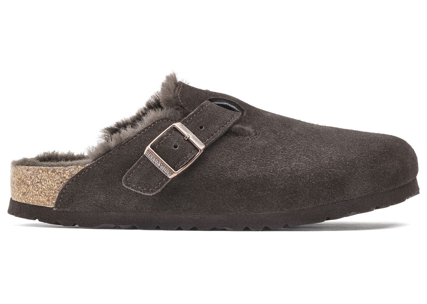 Кецове и обувки Birkenstock Boston Shearling Suede Кафяво | 1020567/1020529, 0