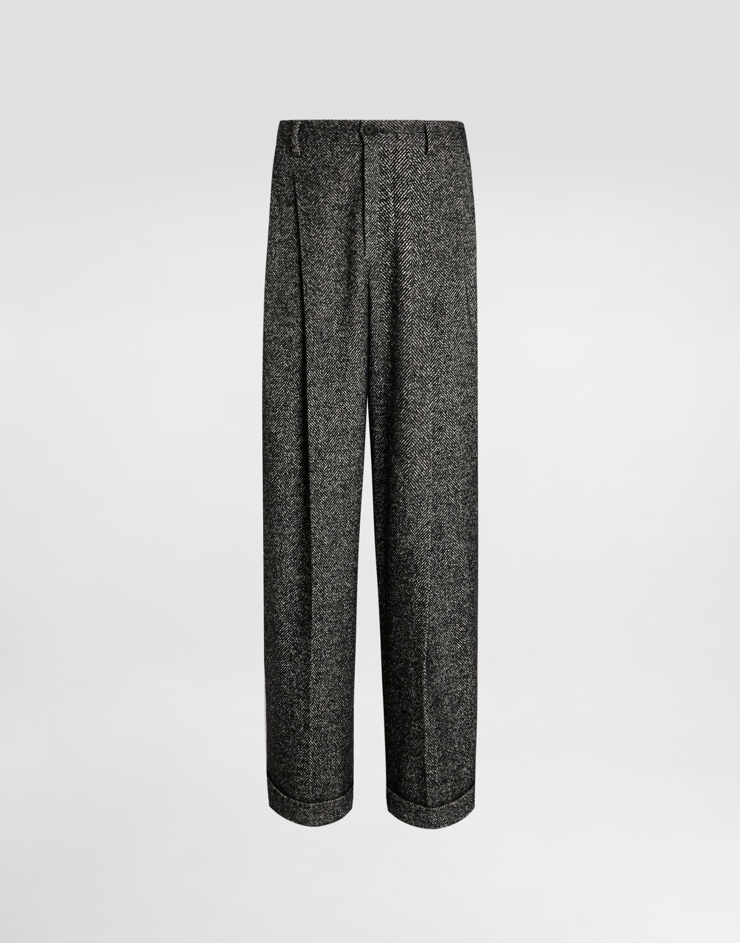Панталони Dolce & Gabbana Dolce & Gabbana Chevron Wool Trousers Сиво | GP168TFCBAJS8030, 0