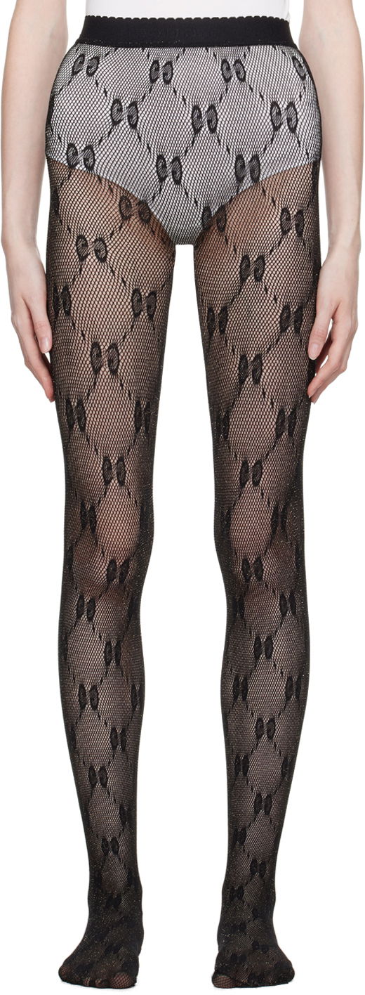 Чорапи Gucci Interlocking G Tights Черно | 691619 3GAHR, 0