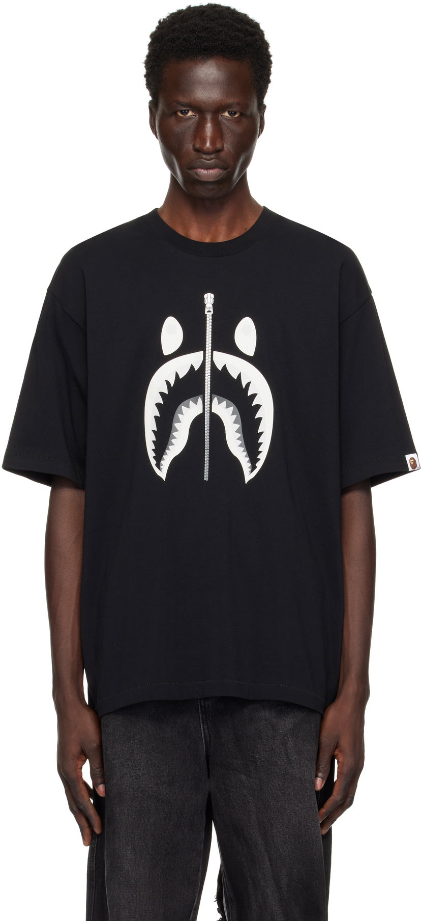 Тениска BAPE Shark #1 Graphic T-Shirt Черно | 001TEK701311M