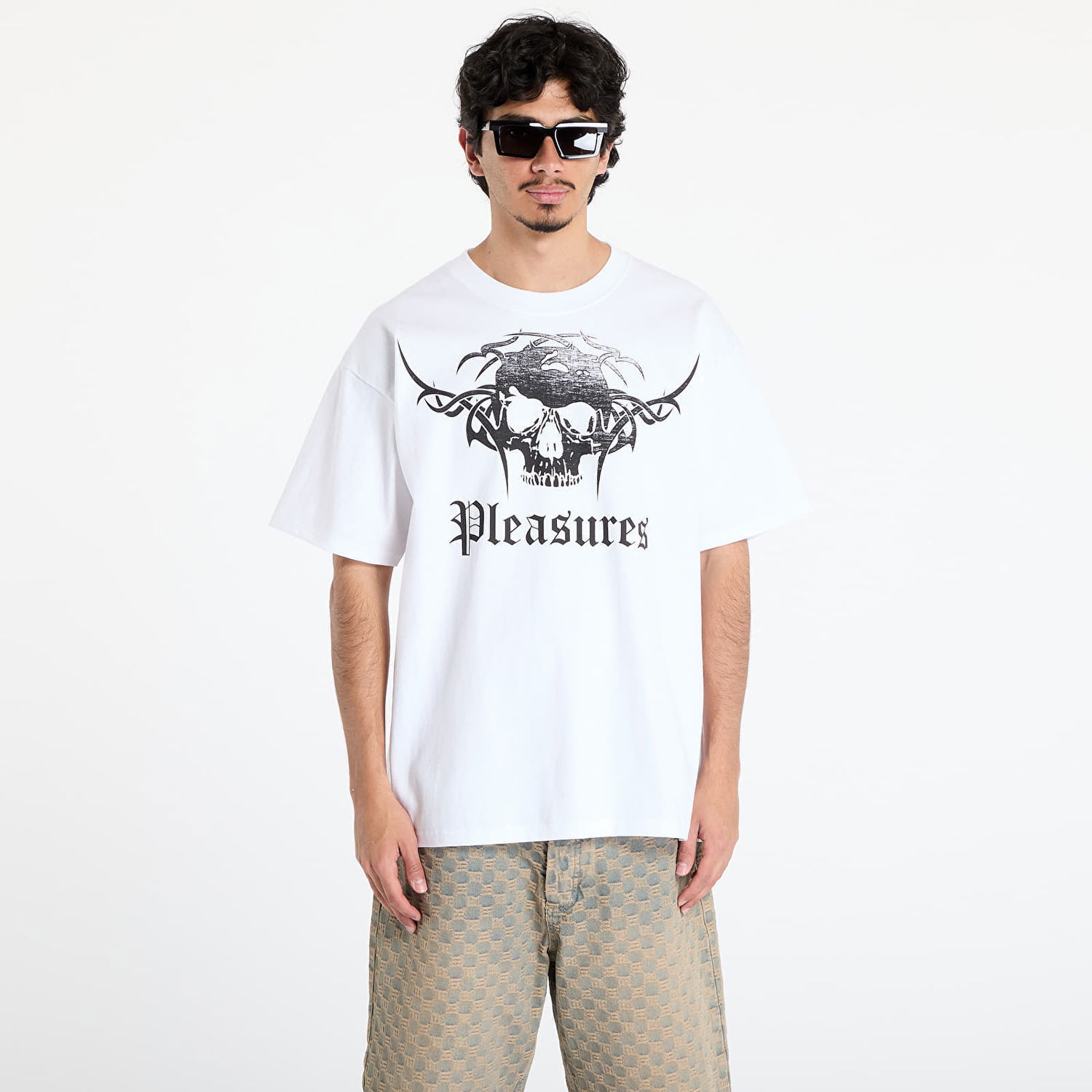 Тениска Pleasures Pleasures Tradition Graphic T-Shirt Бяло | P25SU049 WHITE, 0