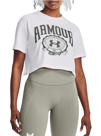 Тениска Under Armour UA Collegiate Crop Бяло | 1379402-100