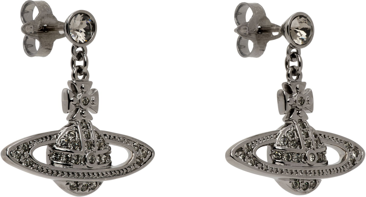 Обеци Vivienne Westwood Mini Bas Relief Earrings Металик | 62020025-02S108-CN, 1