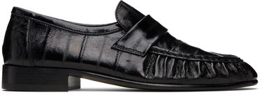 Кецове и обувки The Row Soft Leather Loafers Черно | F1280-E17, 4