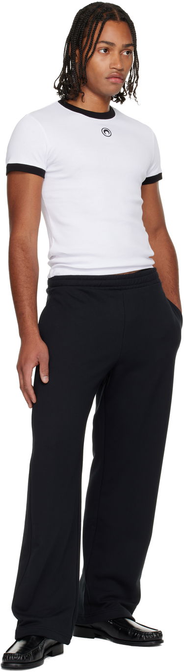 Спортни панталони Marine Serre Marine Serre Moon Logo Fleece Sweatpants Черно | UPA052BCJER0013, 3
