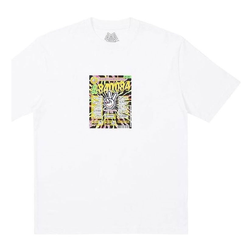 Тениска Palace Scratchy Graphic T-Shirt Бяло | P24TS103
