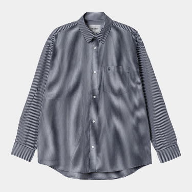 Риза Carhartt WIP Carhartt WIP Notus Long Sleeve Shirt Arvin Stripe Синьо | I034697_8, 3