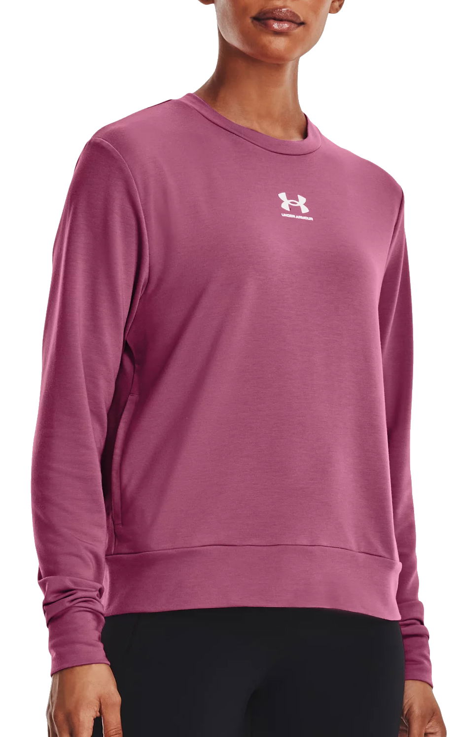 Суитчър Under Armour Sweatshirt Rival Terry Crew Розово | 1369856-669, 0