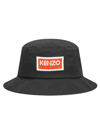 Patch Logo Bucket Hat Black