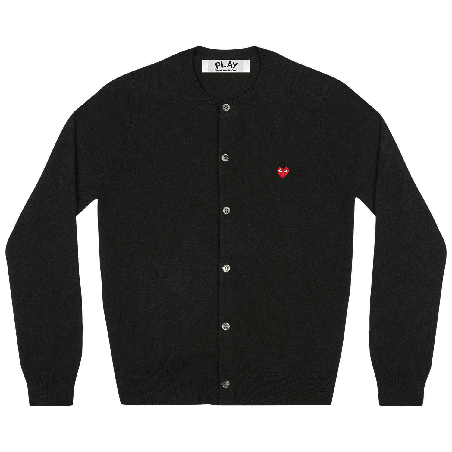Пуловер Comme des Garçons PLAY Mini Heart Cardigan Черно | AZ N079 051 1, 0