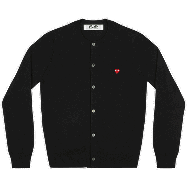 Пуловер Comme des Garçons PLAY Mini Heart Cardigan Черно | AZ N079 051 1, 0