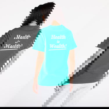 Тениска Sporty & Rich Health Is Wealth T-Shirt UNISEX Alpine/ White XS Зелено | TO043516300GR03, 5