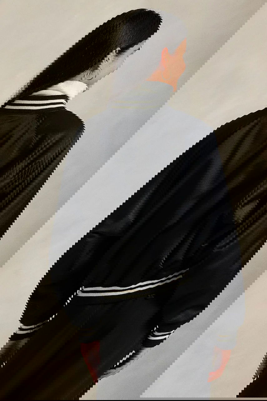 Яке бомбър Polo by Ralph Lauren Polo Oversize Transitional Satin Bomber Jacket Черно | 211970985, 1