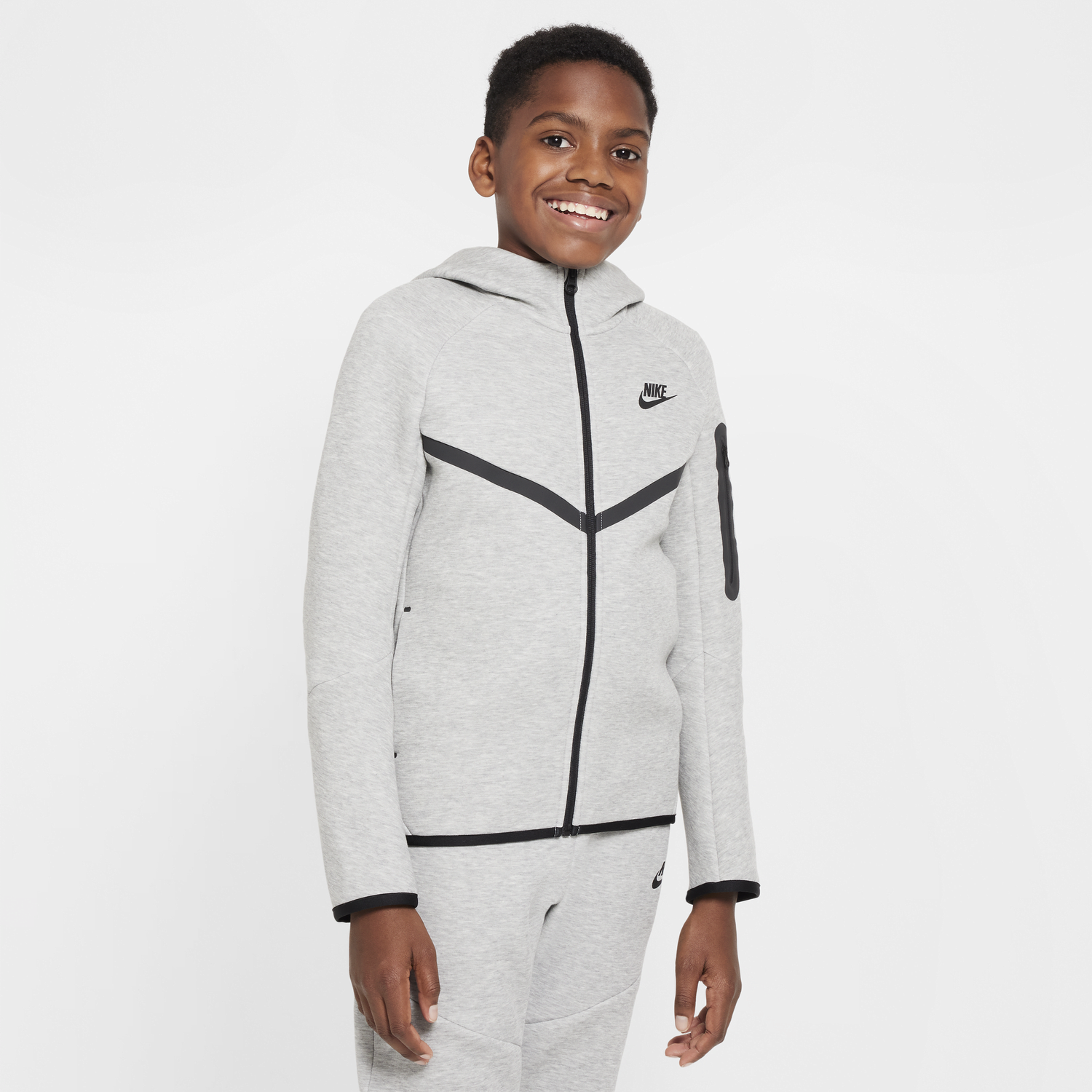 Суитчър Nike Nike Sportswear Tech Fleece Full-Zip Hoodie Сиво | HV5867-063, 0