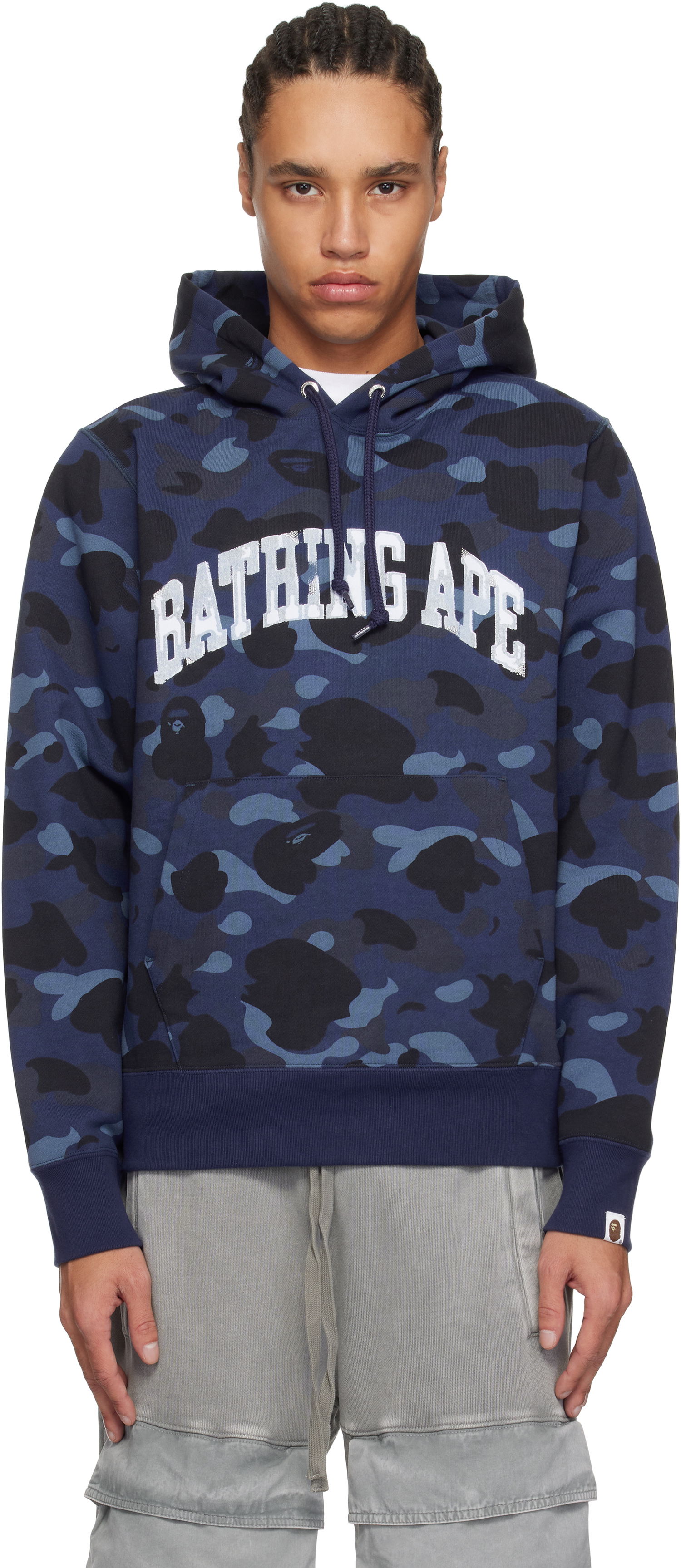 Суитчър BAPE BAPE Camo Pullover Hoodie Синьо | 001PPK801011M, 0