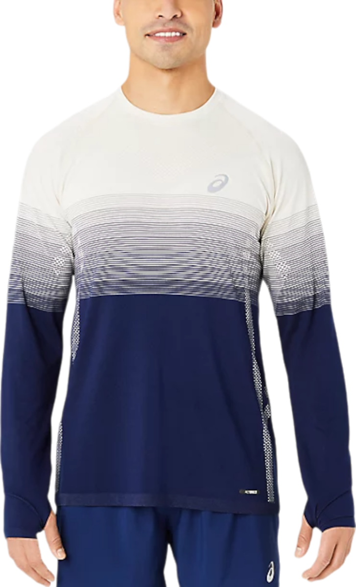 Тениска Asics Long Sleeve Running Shirt Синьо | 2011c394-200, 0