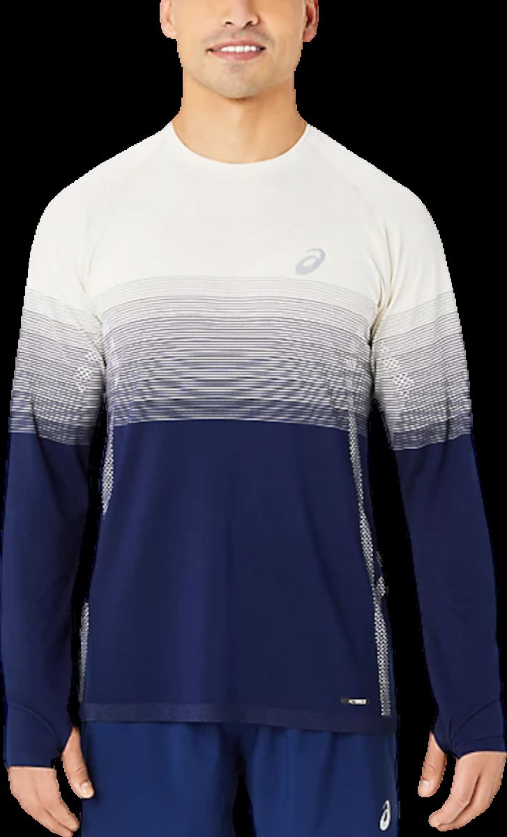 Тениска Asics Long Sleeve Running Shirt Синьо | 2011c394-200