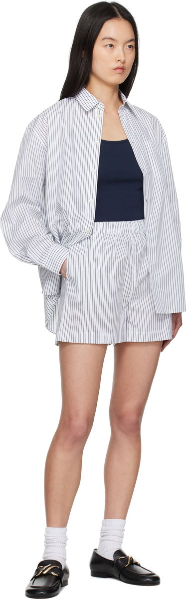 Къси панталони Sporty & Rich Sporty & Rich 'SRC' Poplin Shorts Бяло | SH012606302ST71, 3