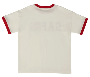 Тениска GAP Ringer T-Shirt with GAP USA Flag Logo Бежово | 782452-00, 1