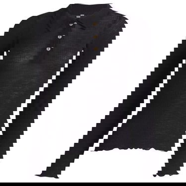 Поло тениска Baserange Long Sleeve Wool Polo Top, Size X-Small Тъмно синьо | TTDLS-WR-WI25, 0
