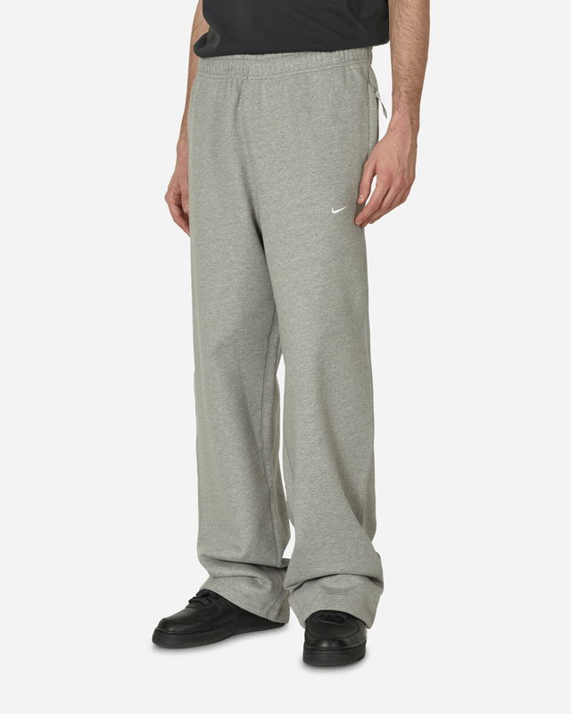 Solo Swoosh Fleece Sweatpants Dark Grey Heather / White