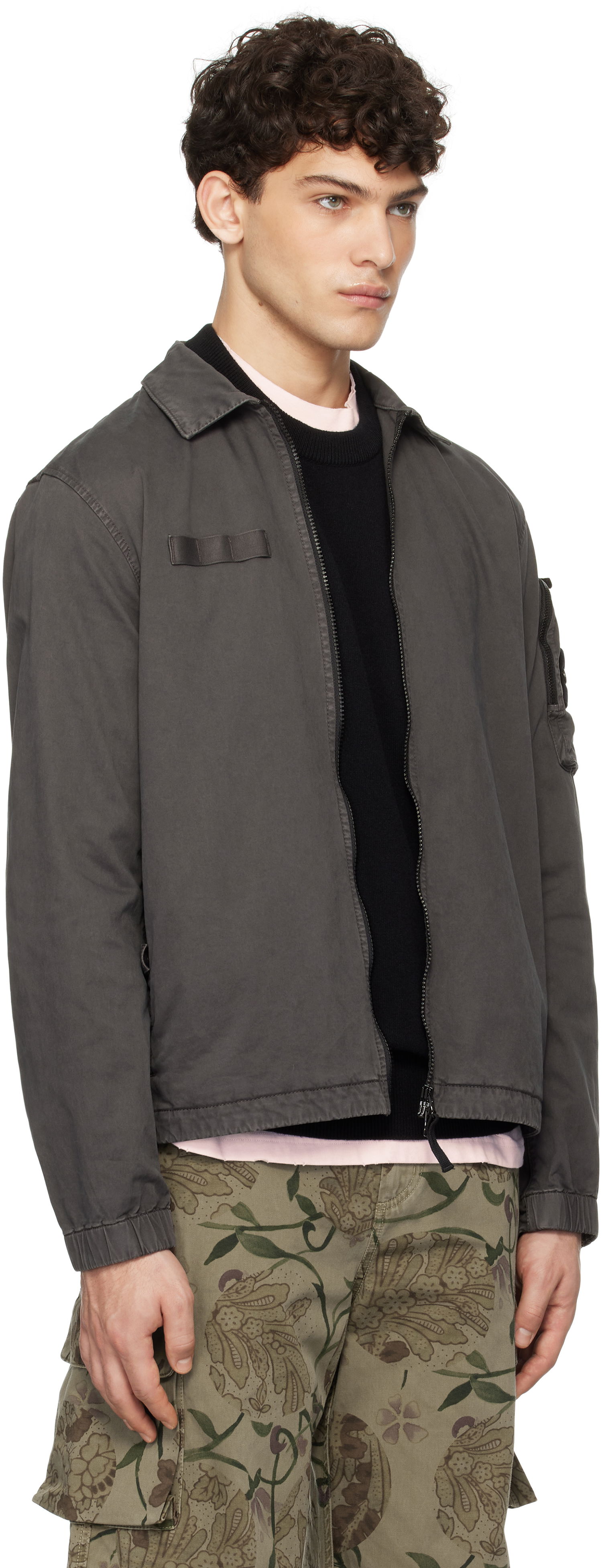 Яке Stone Island Stone Island Organic Broken Twill 'OLD' Jacket Сиво | K1S15 1200003 S0004, 1