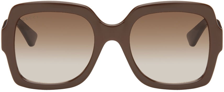 Слънчеви очила Gucci Square Sunglasses Кафяво | GG1337S-006, 0