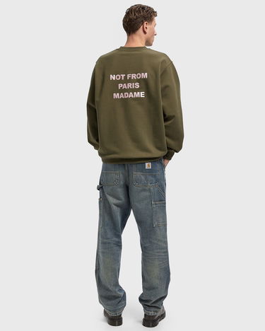 Суитчър Drôle de Monsieur Slogan Sweatshirt Зелено | I-SW149-CO127-KK, 2